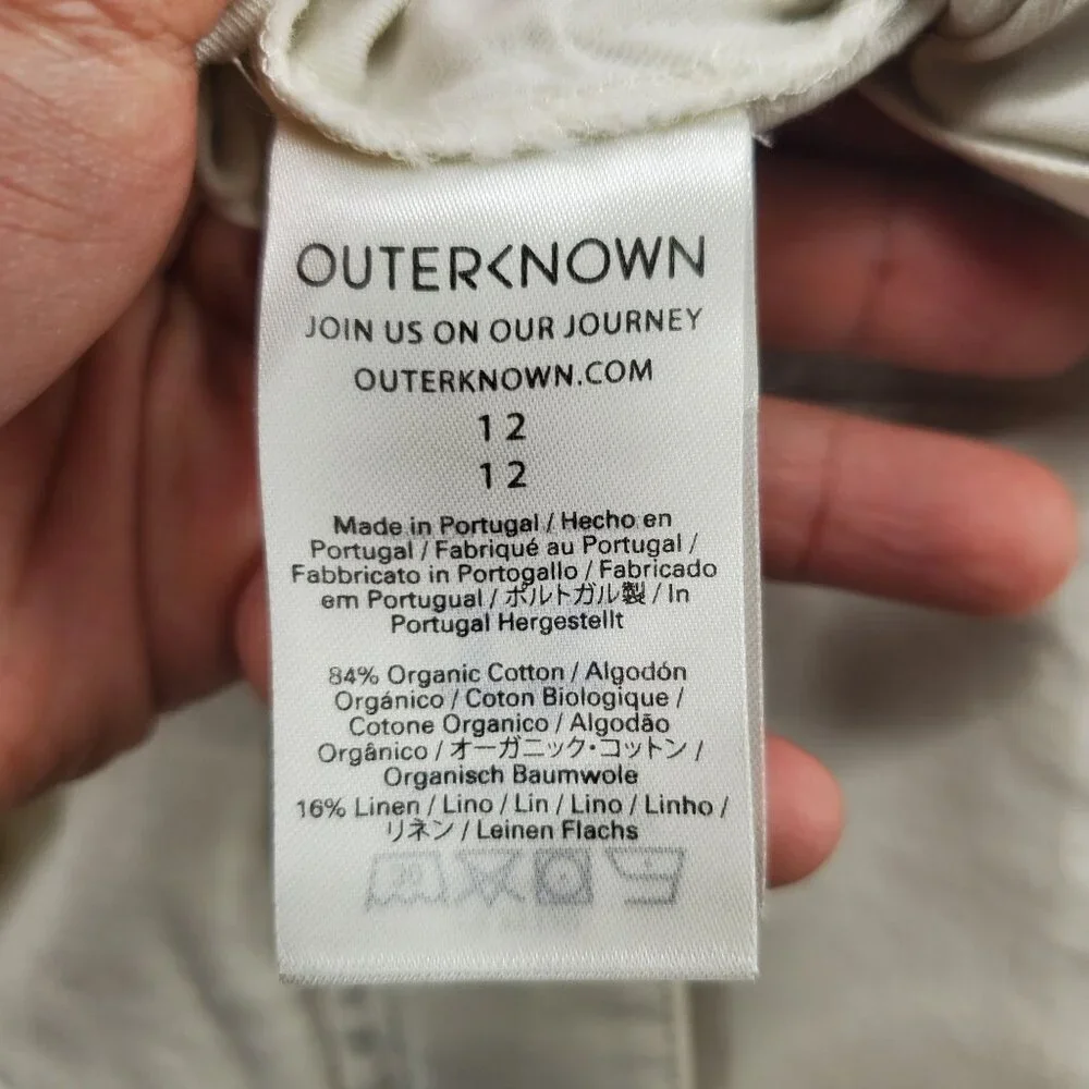 Outerknown S.E.A. Suit Women Size 12 Short Sleeve Jumpsuit FLAWED NWT